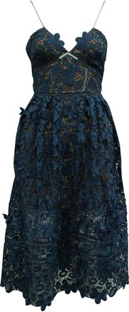 Self Portrait Blue Lace Cocktail Dress