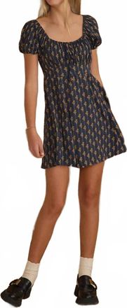 Rylee + Cru Ivy Mini Dress In Vintage Bloom