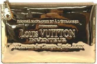 Louis Vuitton Pre-owned Pochette - Dames - Vintage Clutch - Geel - ONE Size - Leer - Vintage