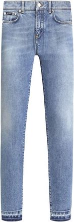 Dolce & Gabbana Denim Mode Jeans - Dames - Slim Fit Jeans - Blauw - 2XL - Denim - Jeans