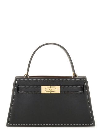 Tory Burch Womens Lee Radziwill Petite Bag Black Leather Shoulder