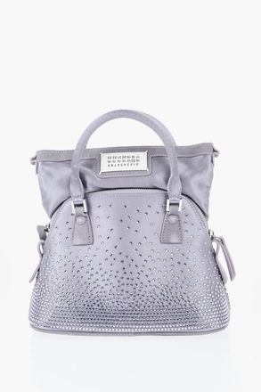 Maison Margiela MM11 Borsa 5AC in Misto Seta Impreziosita da Cristalli Maison Margiela