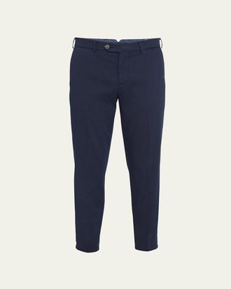 Brunello Cucinelli Mens American Pima Italian-Fit Chino Trousers