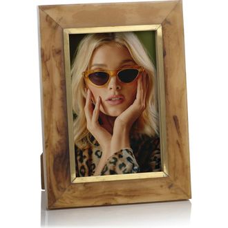 Zodax Horn Inlay Picture Frame in Brown at Nordstrom Rack