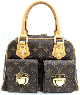 Louis Vuitton Pre-owned Vintage Monogram Canvas Handbag - Dames - Vintage Handtas - Bruin - ONE Size - Vintage