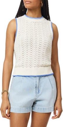 Scotch & Soda Pountelle Stitch Sweater Tank in Whitecap at Nordstrom Rack, Size X-Small