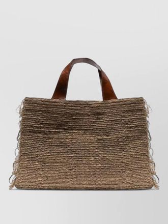 Ibeliv onja crossbody bag dual handles fringe