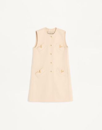 Valentino Gilet In Compact Drat Donna BETULLA 36