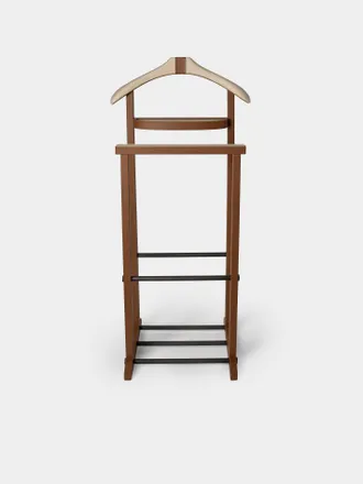 Giobagnara Edoardo Leather, Wood and Cashmere Clothes Valet