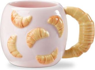 Tag Croissant Mug Earthenware 17 oz Multi 4.11 x 4.11 x 3.8 in in Brown at Nordstrom