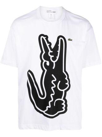 Comme Des Garçons logo-print cotton T-shirt - men - Cotton - S - White