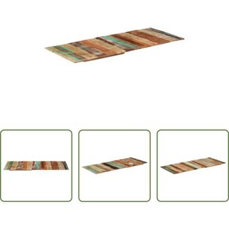 vidaXL vidaXL Tavolo in legno di recupero - Piano Tavolo Rettangolare 60x140 cm 15-16 mm Legno di Recupero