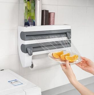 OEM Dispensador De Toallas De Papel De Pared, Dispensador De Toallas De Papel De Tres Compartimentos, Dispensador De Papel De Aluminio, Soporte Para Rollo