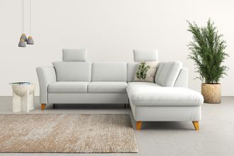 HOME AFFAIRE Ecksofa »Trelleborg L-Form« Federkern-Polsterung, wahlweise mit Bettfunktion und Stauraum