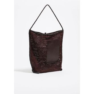 Bimba & Lola Plaited Shoulder Bag in Chocolate at Nordstrom