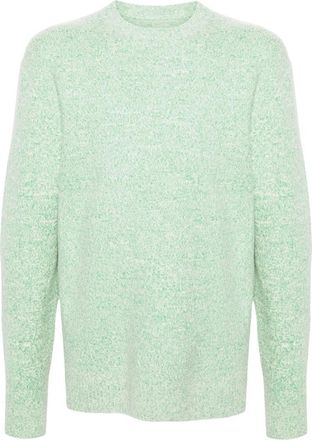 Jil Sander Casual Gebreide Trui - Heren - Ronde hals truien - Groen - M - Truien & Vesten
