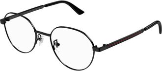 Gucci Rond optisch montuur - Heren - Brillen - Zwart - 52 MM - Accessoires