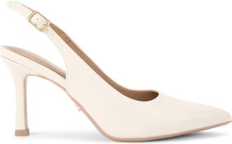 Carvela Womens Corletta Sling Wide Fit Heels - White - Size UK 7