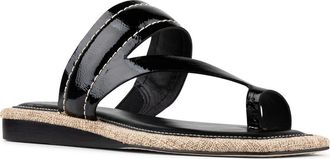 Donald J Pliner Wedge Toe Loop Sandal in Black at Nordstrom Rack, Size 5.5