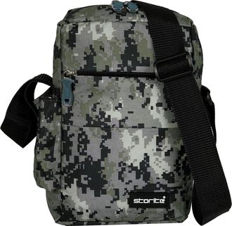 Generic Stylish Padded Mini Sling Bag for Men and Women, Small Passport Travel Bag and Small Sling Bag With Water Bottle Pocket - CamoGreen (18 x 7 x 28 Cm)