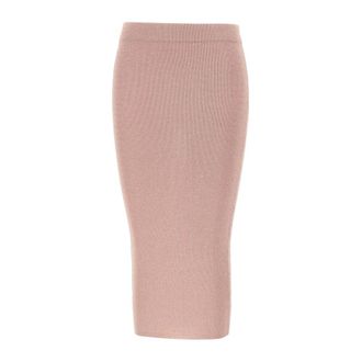 KANGRA Ribbed Longuette Skirt - female - Kangra - Midi Skirts - Pink - XS - Skirts