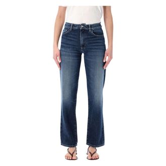 Icon Denim Los Angeles Straight Jeans, female, Blue, Size: W28 Didy Straight Leg Jeans