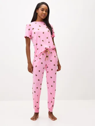 Twik Womens Adorable patterned soft pyjama joggers