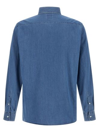 Brunello Cucinelli Cotton Denim Shirt - Blue