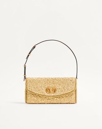 Valentino Garavani Valentino Garavani DeVain Small Shoulder Bag In Cloqu&eacute; Jacquard Fabric. Wo