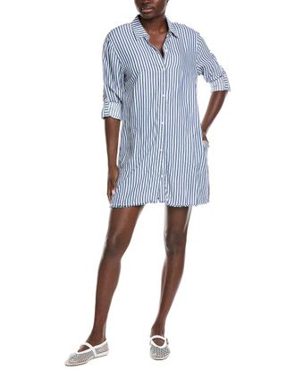 Tommy Bahama Chambray Stripe Boyfriend Shirt