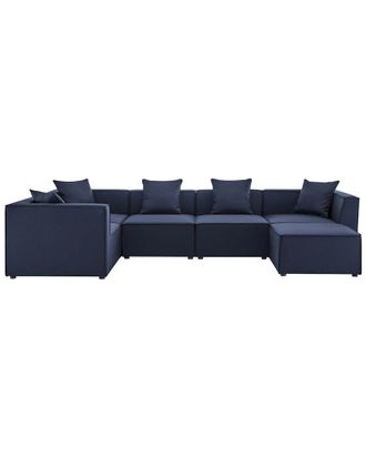 ModWay Saybrook Outdoor Patio Upholstered 6-Piece Sectional Sofa