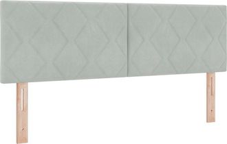 vidaXL Cabecero Montaje En La Pared Gris Claro 144 Cm Terciopelo Vidaxl