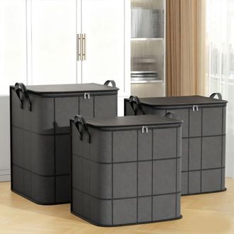 OEM Bolsa De Almacenamiento Impermeable Para Ropa Con Cremallera Y Asas De Transporte, Tambi&eacute;n Apta Para Ropa De Cama, Tela No Tejida, Organizador De Temp