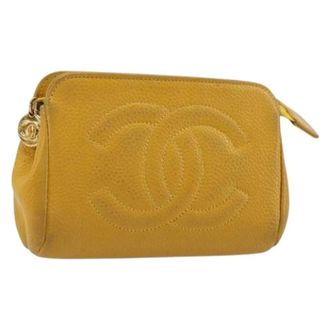 Chanel Pre-owned Clutches, female, Yellow, Size: ONE SIZE Pre-owned Pouch