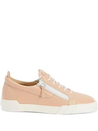 Giuseppe Zanotti The Shark sneakers - men - Leather/Rubber/Calf Leather - 42 - Pink