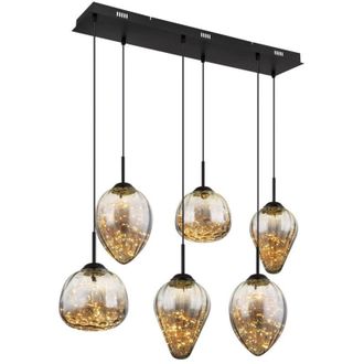 Globo Lighting lampada a sospensione - FIREFLY - nero - vetro - grande