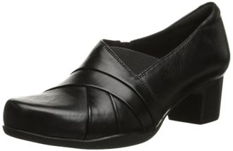 Clarks Womens Rosalyn Adele, Black Leather, 6 UK