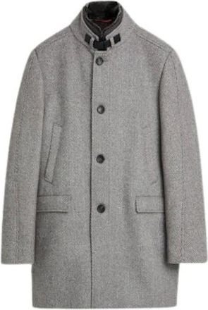 Cinque Cinque, Heren, Mantels, Grijs, Maat: M Wol