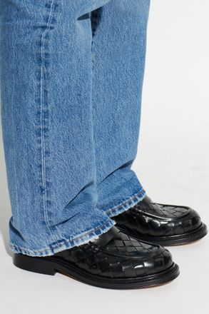 Bottega Veneta Leather Shoes James, Womens, Black