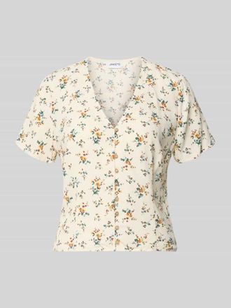 Jake*s Casual Slim Fit Bluse aus reiner Viskose in Beige, Gr&ouml;&szlig;e 34