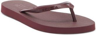 Arezzo Brizza Flip Flop in Cabernet at Nordstrom, Size X-Large