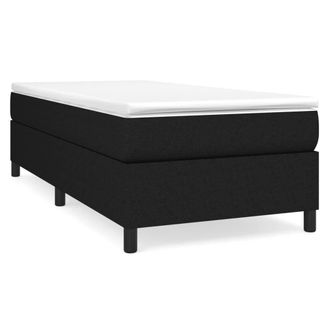 Berkfield Home Bed Frame without Mattress Black Single Fabric (UK/IE/FI/NO only)