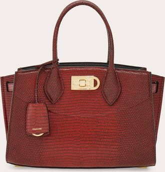 Ferragamo Donna New Ferragamo Studio soft bag (M) Marrone