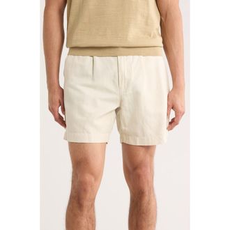 Buck Mason Capitola Linen Blend Shorts in Silver Birch at Nordstrom Rack, Size 29