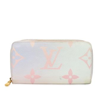 Louis Vuitton Multi-Color Pink Pvc Long Wallet (Bi-Fold) (Pre-Owned)