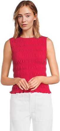 Madewell Sachi Smocked Tank Top Womens Clothing Watermelon : XL (Womens 14-16), Cotton/Linen