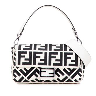 Fendi Baguette Ff Logo Schoudertas