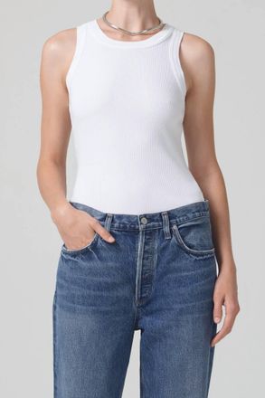 Citizens Of Humanity Isabel Rib Tank Top In White