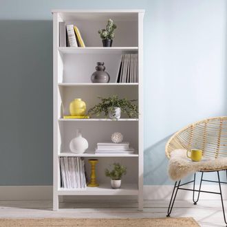 N&ouml;a & Nani Hemming 5 Tier Tall Bookcase in White