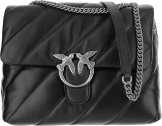 Pinko Quilted Nappa Leather Love Big Puff Bag